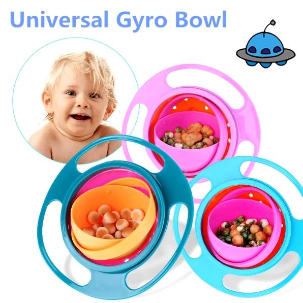 Universal Gyro Baby Bowl 360 Fegree Rotating Balance Bowl