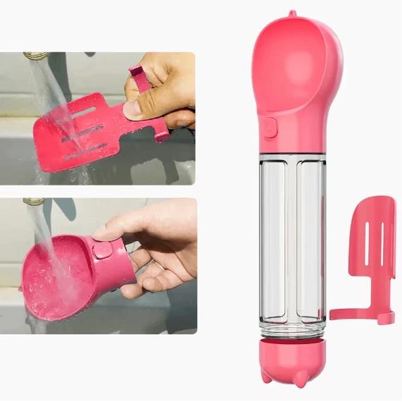 3 in1 Dog Water Bottle Portable Food Feeder