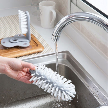 Cup Scrubber and Glass Cleaner Brush - Kitchen Gadget for Bottles