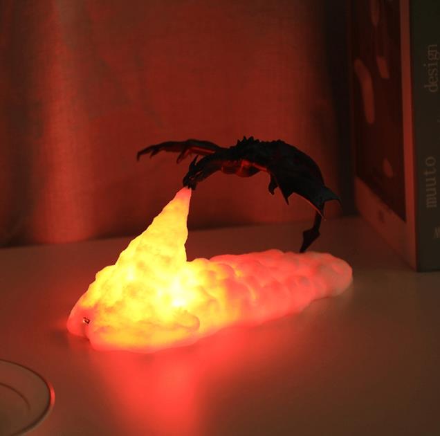 3D FIRE-BREATHING DRAGON NIGHT LIGHT