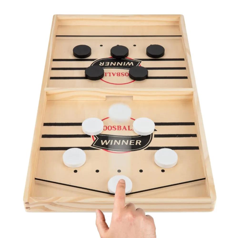 Fast Sling Puck Board Game Table Hockey Foosball Winner Interactive Toys