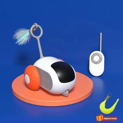 Smart Cat Toy Car Interactive Cat Toy Ball Automatic Rolling Remote Control Toy Car