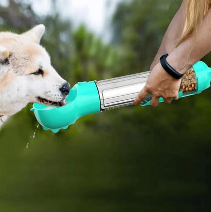 3 in1 Dog Water Bottle Portable Food Feeder