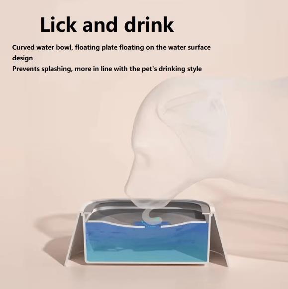 Dog Drinking Water Bowl Floating Non-Wetting Mouth Drinking Water Dispenser