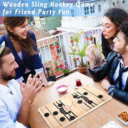 Fast Sling Puck Board Game Table Hockey Foosball Winner Interactive Toys