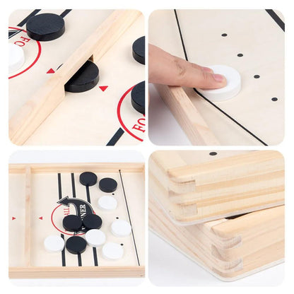 Fast Sling Puck Board Game Table Hockey Foosball Winner Interactive Toys